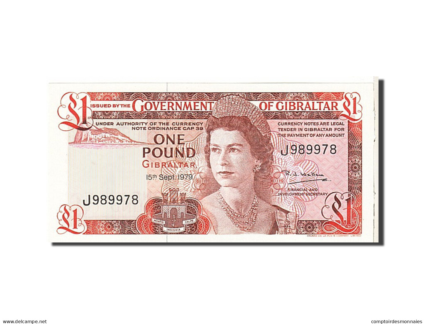 Billet, Gibraltar, 1 Pound, 1979, 1979-09-15, KM:20b, NEUF - Gibraltar