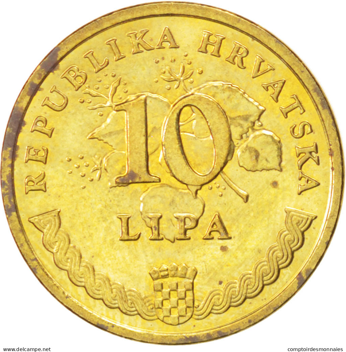 Monnaie, Croatie, 10 Lipa, 2007, SPL, Brass Plated Steel, KM:6 - Kroatien