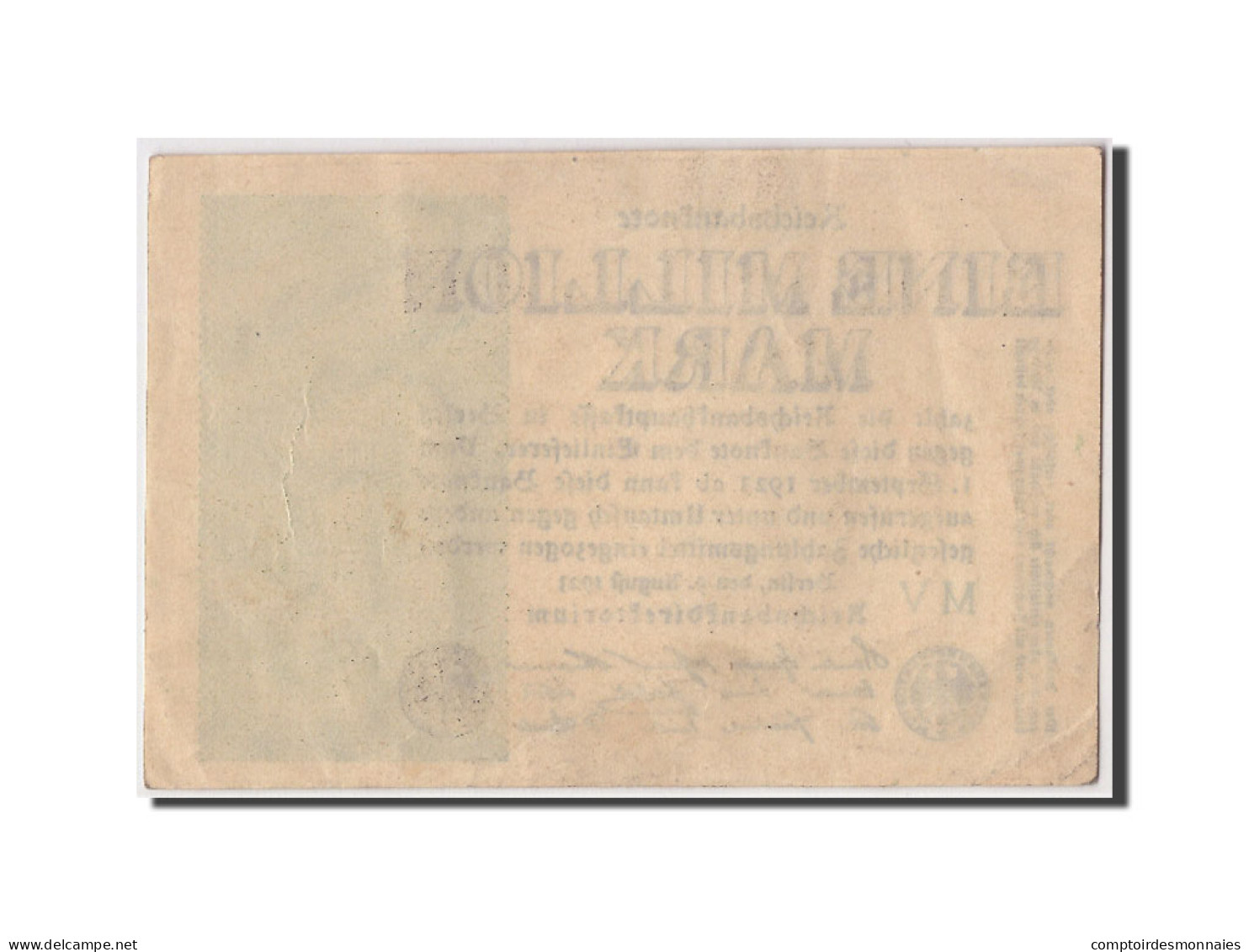 Billet, Allemagne, 1 Million Mark, 1923, 1923-08-09, TTB - 1 Million Mark