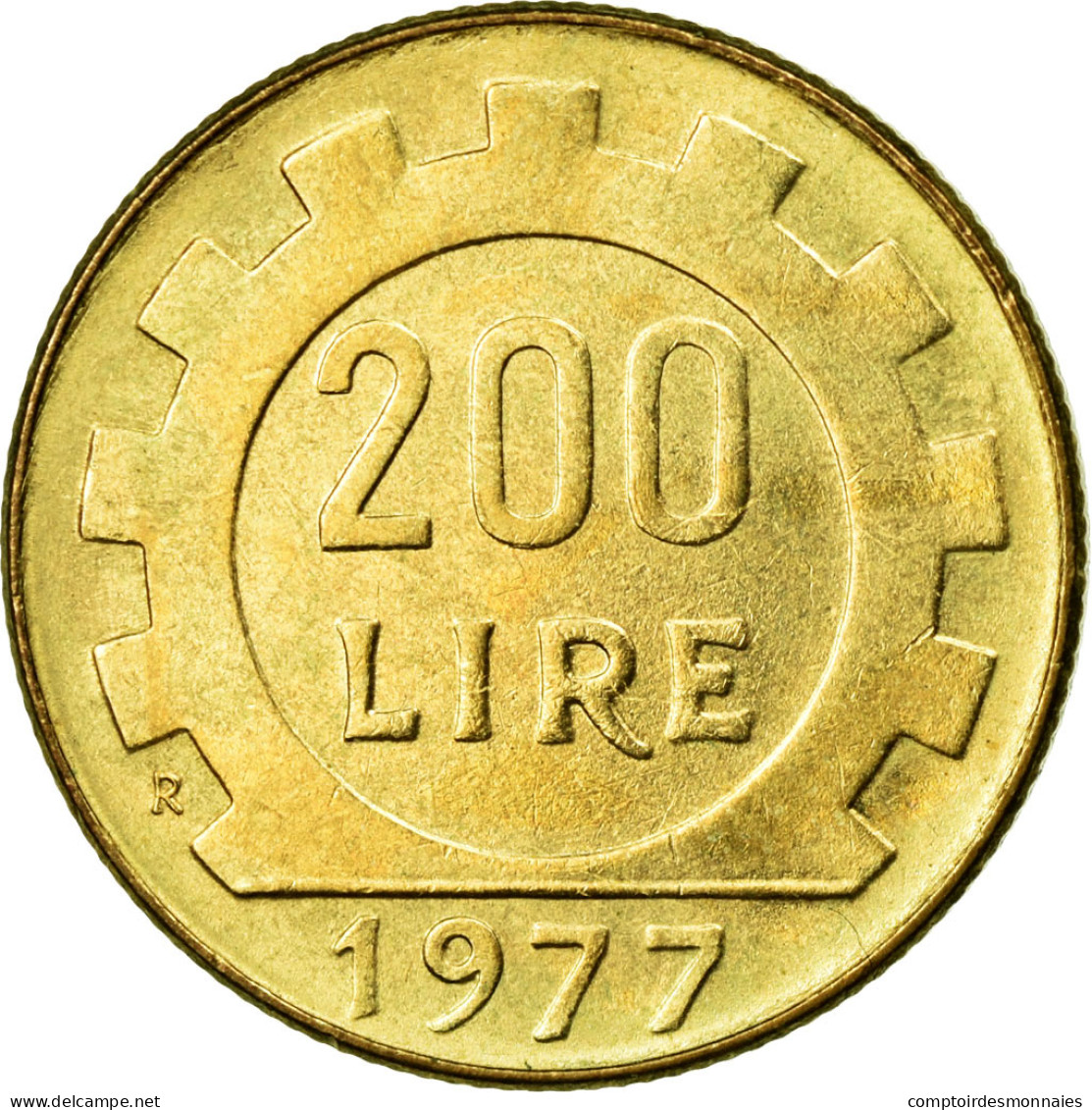 Monnaie, Italie, 200 Lire, 1977, Rome, SUP, Aluminum-Bronze, KM:105 - 200 Lire