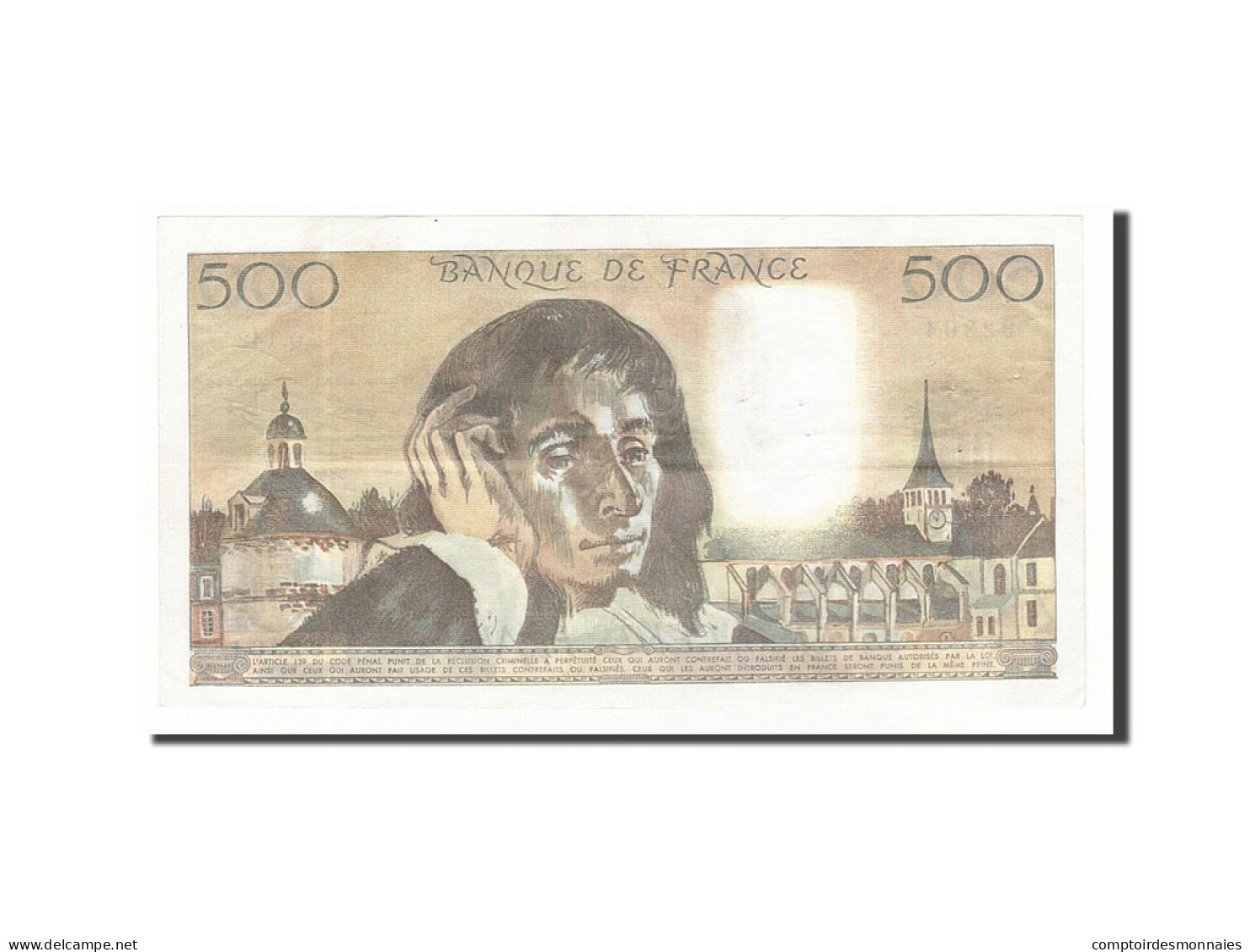 Billet, France, 500 Francs, 500 F 1968-1993 ''Pascal'', 1981, 1981-07-02, TB+ - 500 F 1968-1993 ''Pascal''