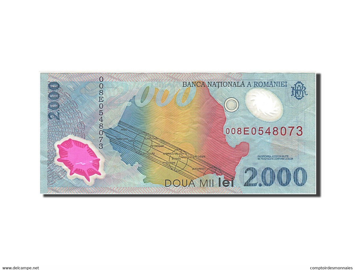 Billet, Roumanie, 2000 Lei, 1999, 1999-08-11, TTB - Roemenië