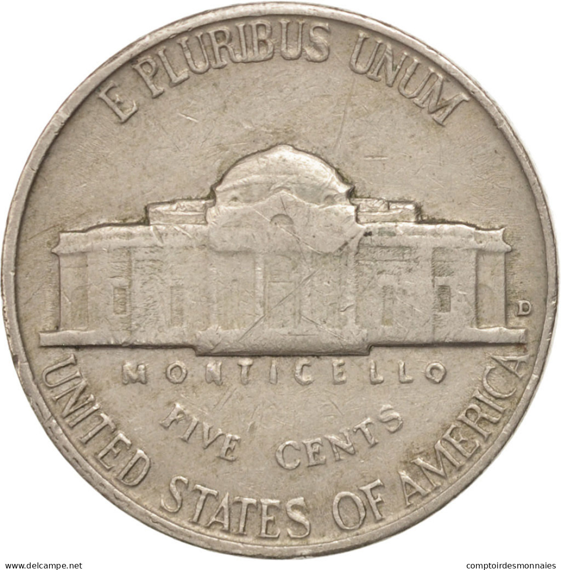 Monnaie, États-Unis, Jefferson Nickel, 5 Cents, 1960, U.S. Mint, Denver, TTB - 1938-…: Jefferson