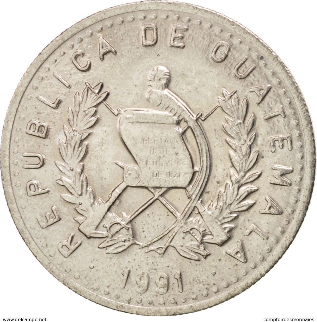 Monnaie, Guatemala, 10 Centavos, 1991, SUP+, Copper-nickel, KM:277.5 - Guatemala