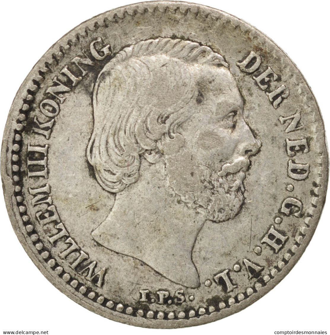 Monnaie, Pays-Bas, William III, 10 Cents, 1887, TTB, Argent, KM:80 - 1849-1890 : Willem III