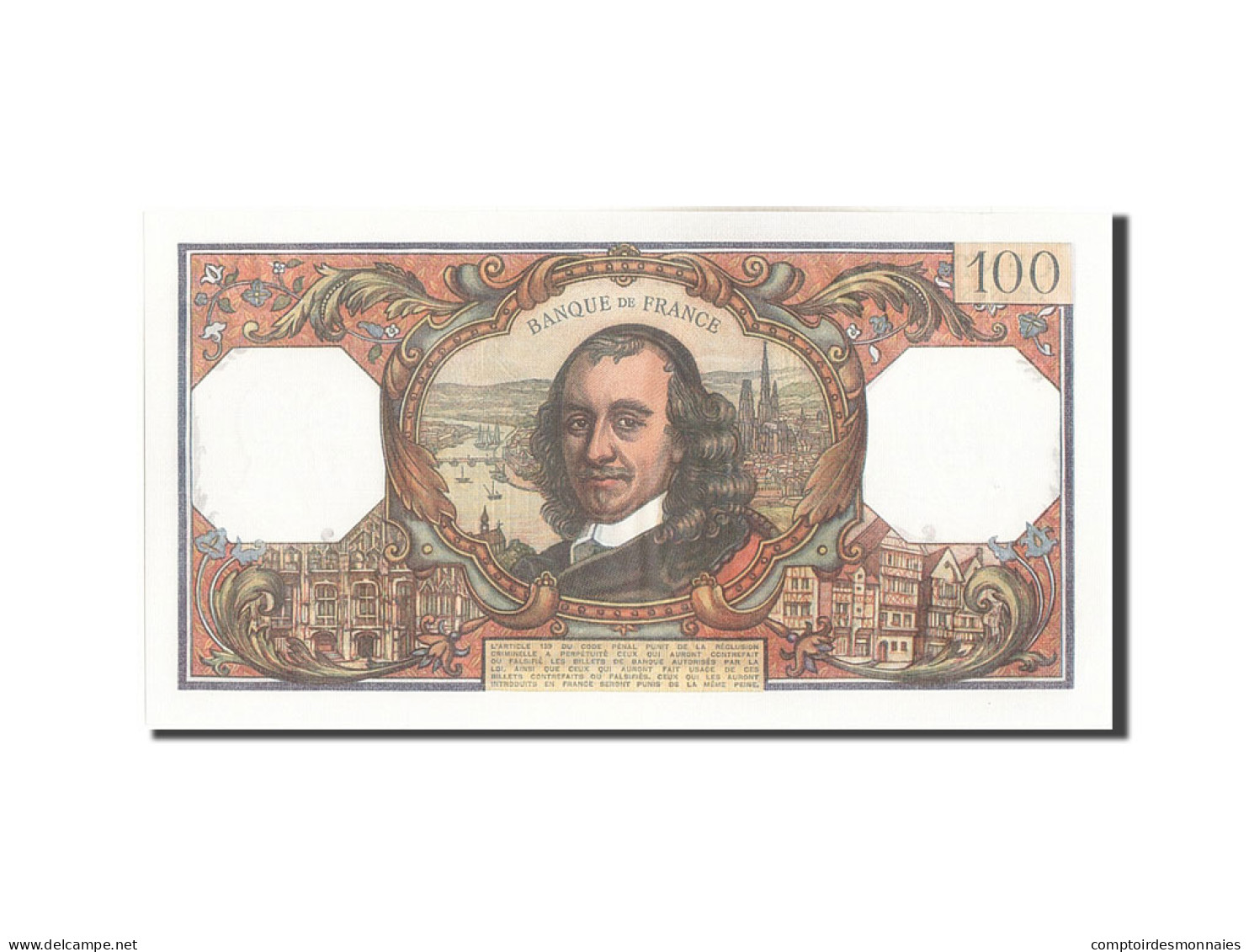 Billet, France, 100 Francs, 100 F 1964-1979 ''Corneille'', 1972, 1972-01-06 - 100 F 1964-1979 ''Corneille''