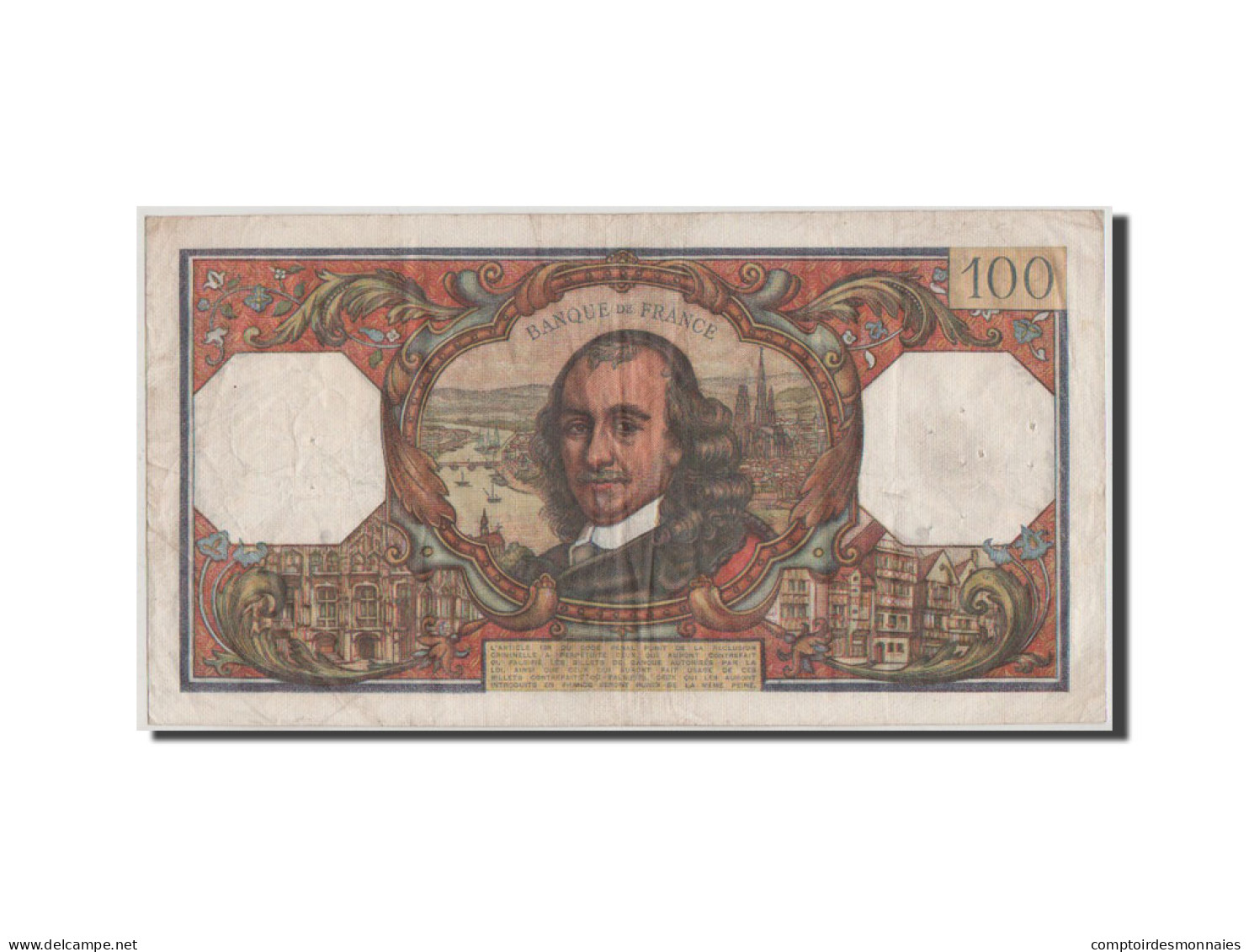 Billet, France, 100 Francs, 100 F 1964-1979 ''Corneille'', 1965, TB+ - 100 F 1964-1979 ''Corneille''