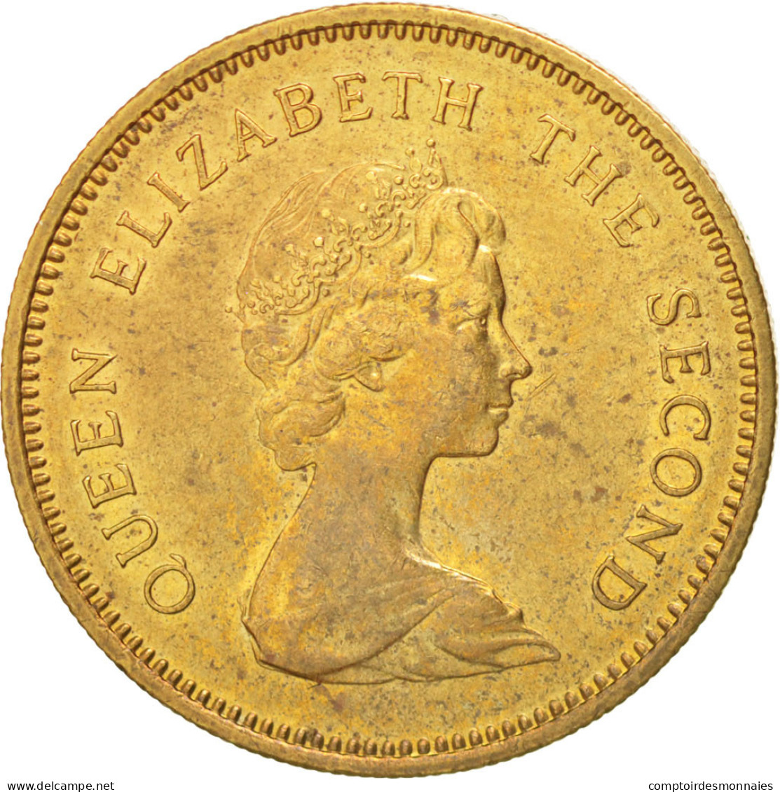 Monnaie, Hong Kong, Elizabeth II, 50 Cents, 1980, SUP, Nickel-brass, KM:41 - Hong Kong