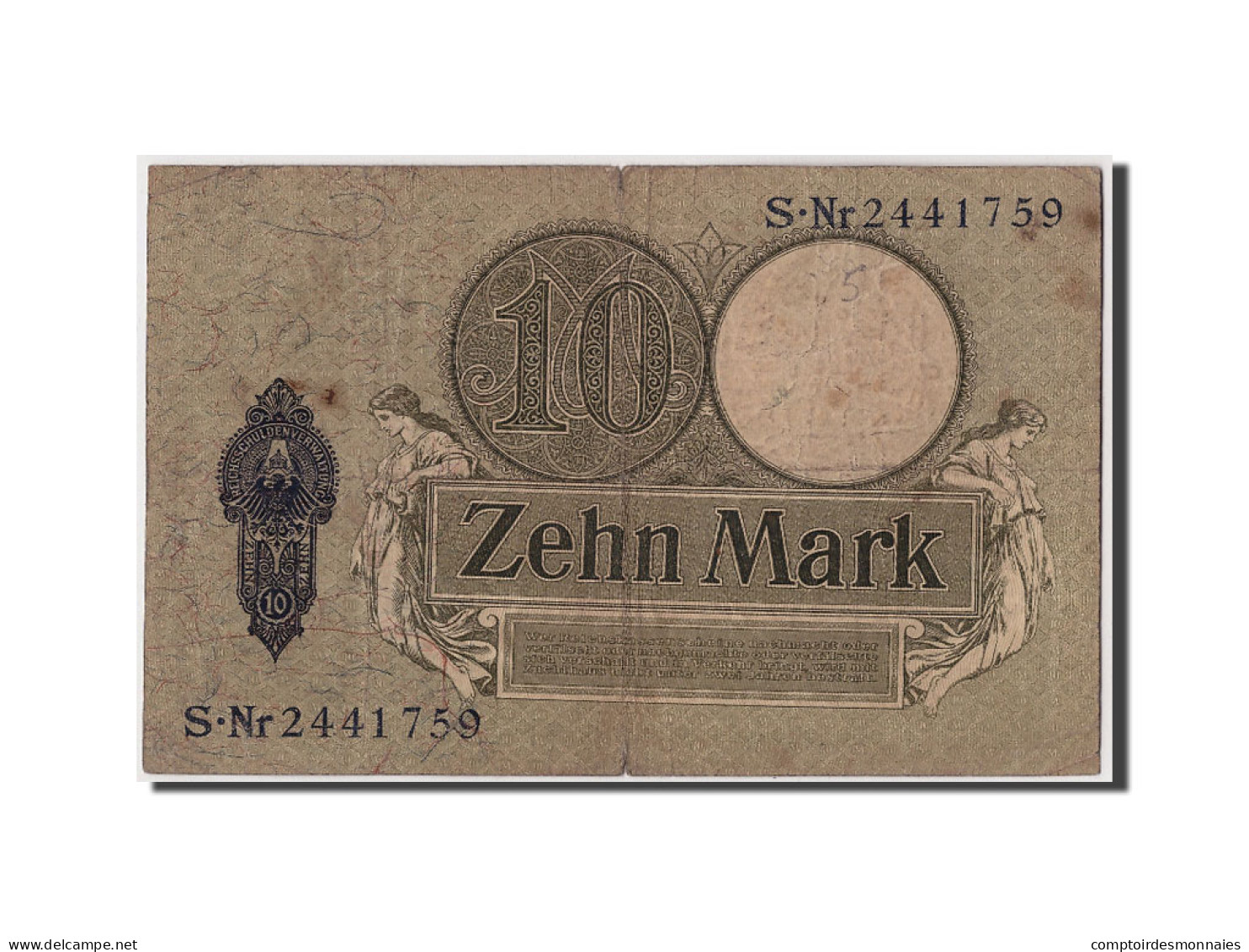 Billet, Allemagne, 10 Mark, 1906, 1906-10-06, B+ - 10 Mark