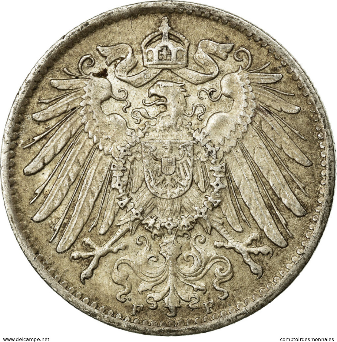 Monnaie, GERMANY - EMPIRE, Wilhelm II, Mark, 1916, Stuttgart, TTB+, Argent - 1 Mark