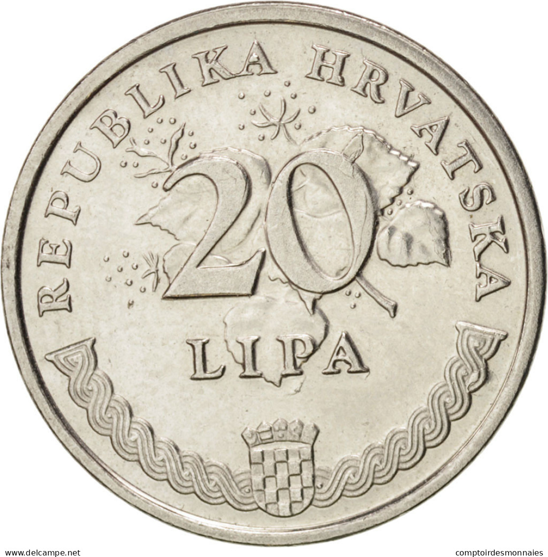 Monnaie, Croatie, 20 Lipa, 2007, SPL, Nickel Plated Steel, KM:7 - Croazia
