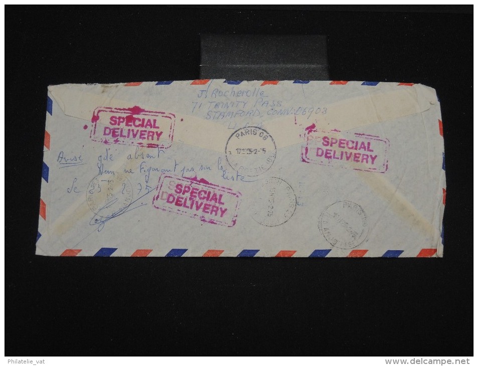 ETATS UNIS -Enveloppe En Expres( étiquette ) De New York Pour La France En 1975- à Voir - Lot P10310 - Storia Postale