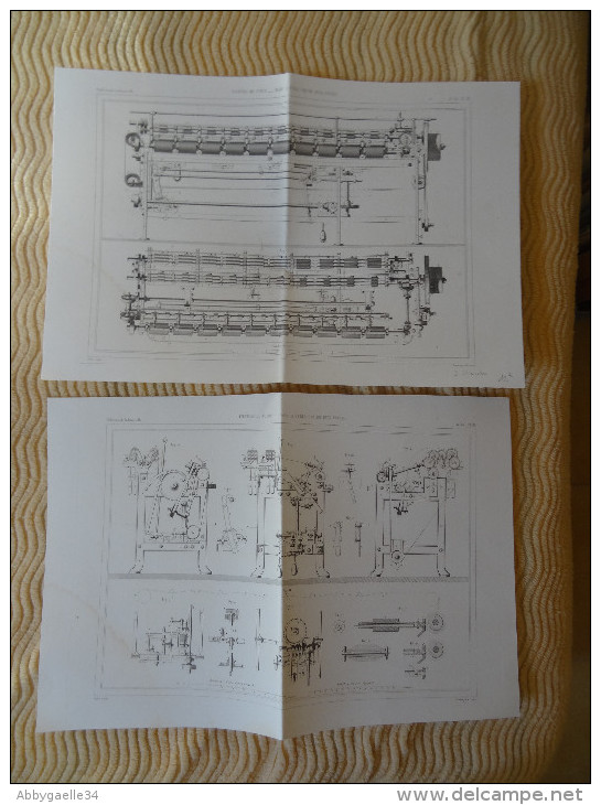 FILATURE DE COTON _ BANC A TUBES PAR MM. DYER FRERES Publication Industrielle Dulos, Armengaud - Máquinas