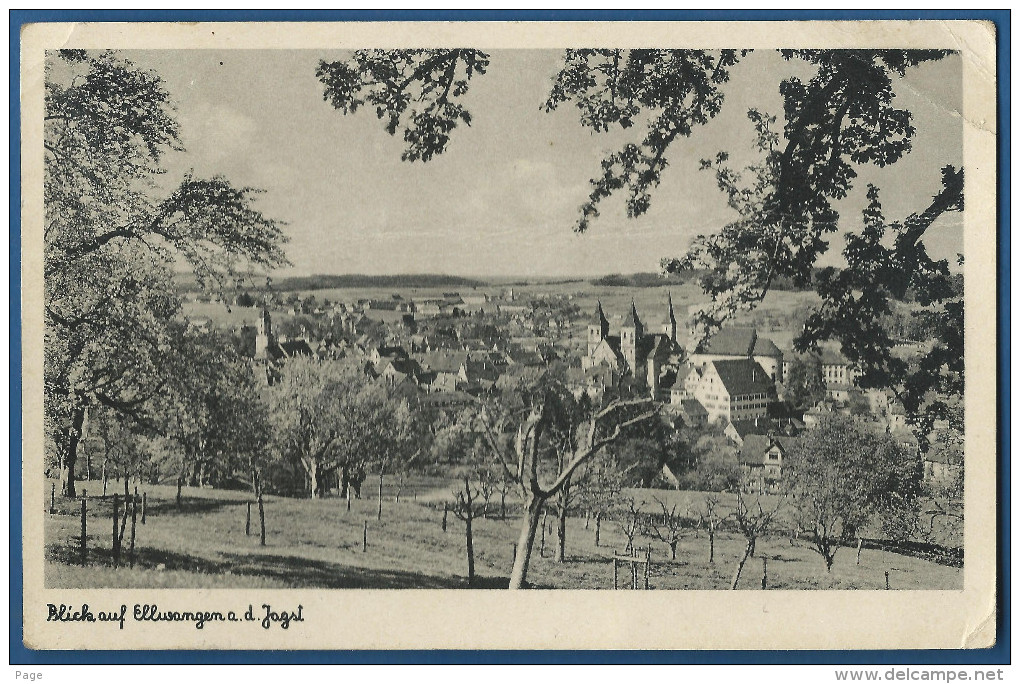 Ellwangen,Blick Auf Ellwangen,1944, - Ellwangen