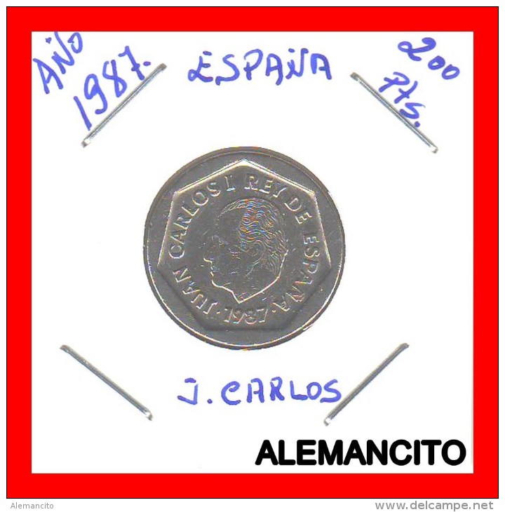 ESPAÑA MONEDA  DE 200 Ptas. AÑOS 1986-1988 - 200 Pesetas