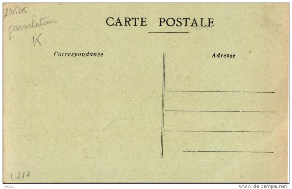 MAURICE BLANQUIER RECORDMAN FRANCAIS DE DESVENTE DE PARACHUTE ,SUR UN APPAREIL DE SON INVENTION REF 45009 - Paracaidismo