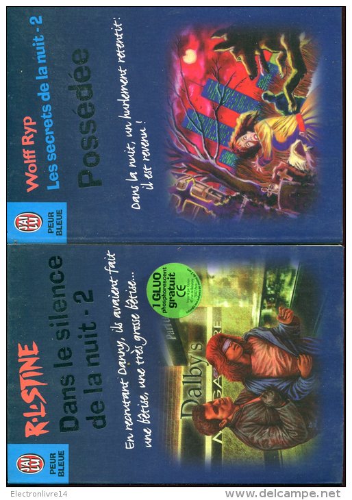 Lot De 11 J'ai Lu Peur Bleue Stine & Ryp & Pilke - Lotti E Stock Libri