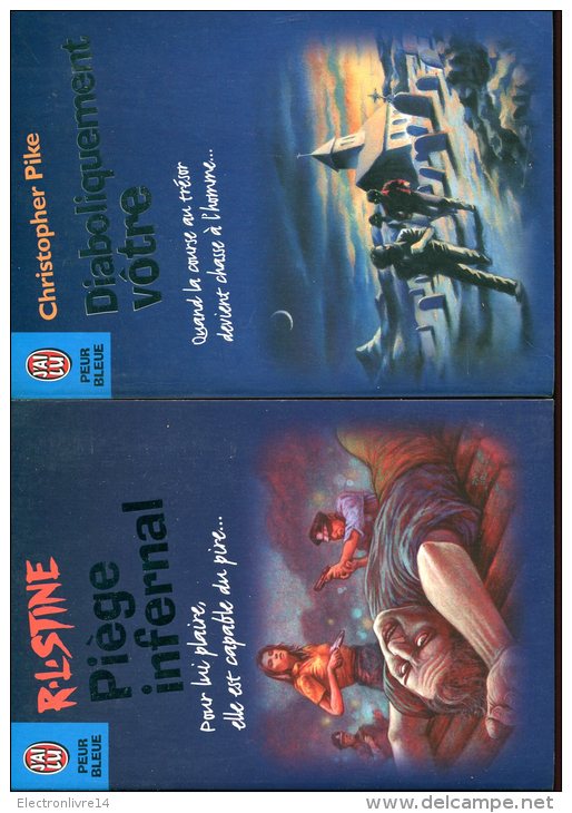 Lot De 11 J'ai Lu Peur Bleue Stine & Ryp & Pilke - Bücherpakete