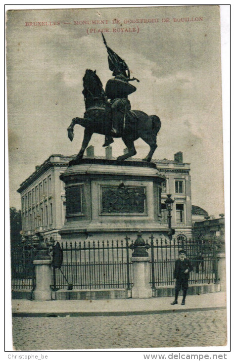 Brussel, Bruxelles, Monument De Godfroid De Bouillon (pk24549) - Waterloo