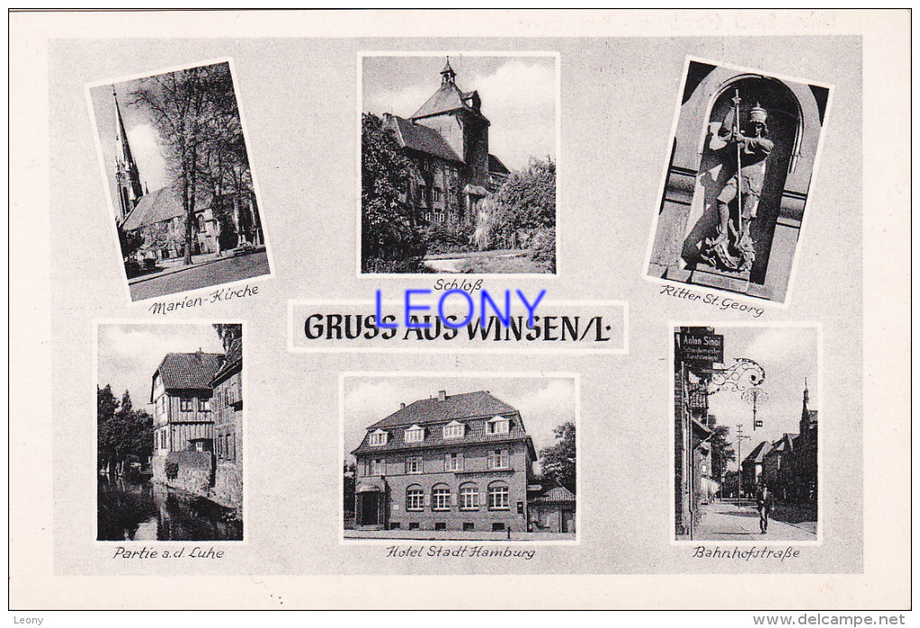 CPSM 9X14 D´ ALLEMAGNE -  HOTEL STADT HAMBURG - RESTAURANT - WINSEN/LUHE - Winsen