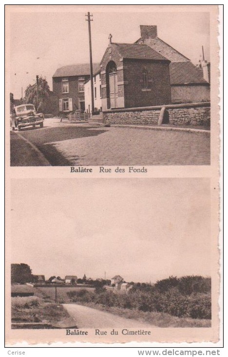 Balâtre: 2 Vues, Rue Des Fonds Et Rue Du Cimetière - Jemeppe-sur-Sambre