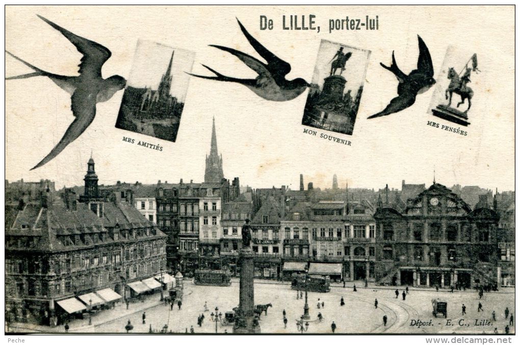 N°44122 -cpa Lille -portez Lui - Lille