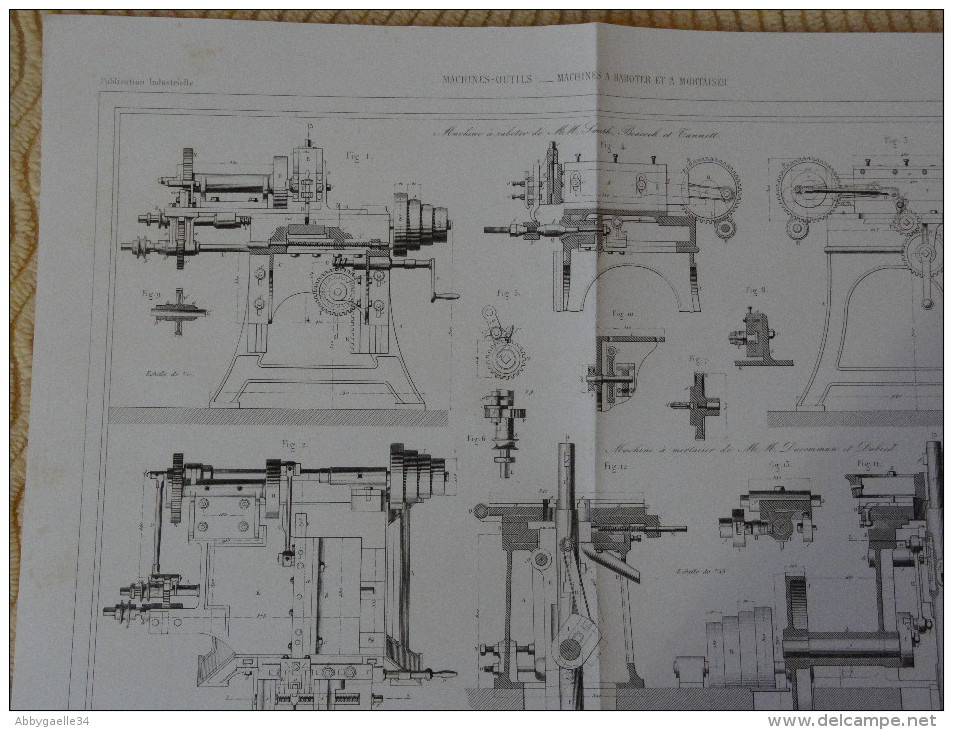 MACHINES-OUTILS _ MACHINES A RABOTER ET A MORTAISER (Smith, Beacock, Tannett, Ducommun, Dubied) Publication Industrielle - Tools