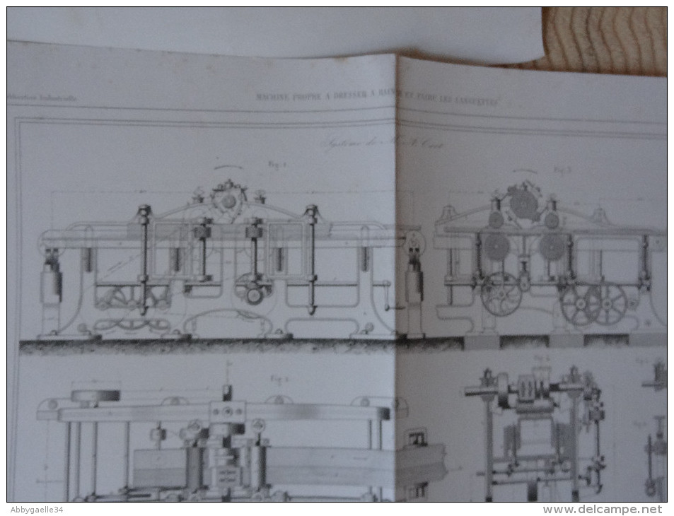 MACHINE PROPRE A DRESSER A RAINER ET FAIRE LES LANGUETTES Cart Publication Industrielle - Maschinen