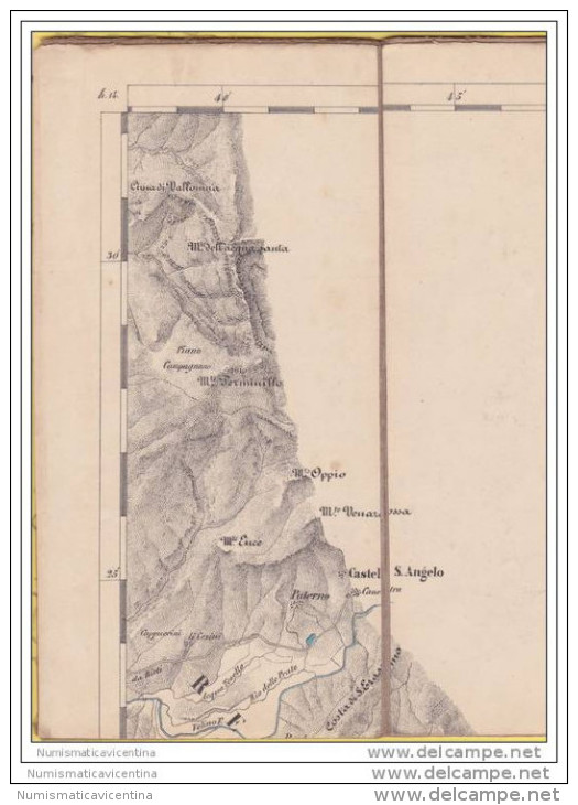 Paludi Pontine  Vaticano Pontificio Maps Carta Geografica Mappa  Paludi Pontine  Metà 800 - Carte Geographique