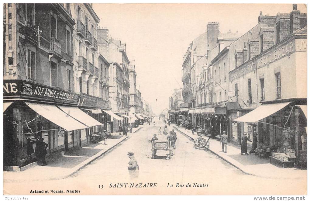 ST NAZAIRE La Rue De Nantes 28(SCAN RECTO VERSO)MA0093 - Saint Nazaire