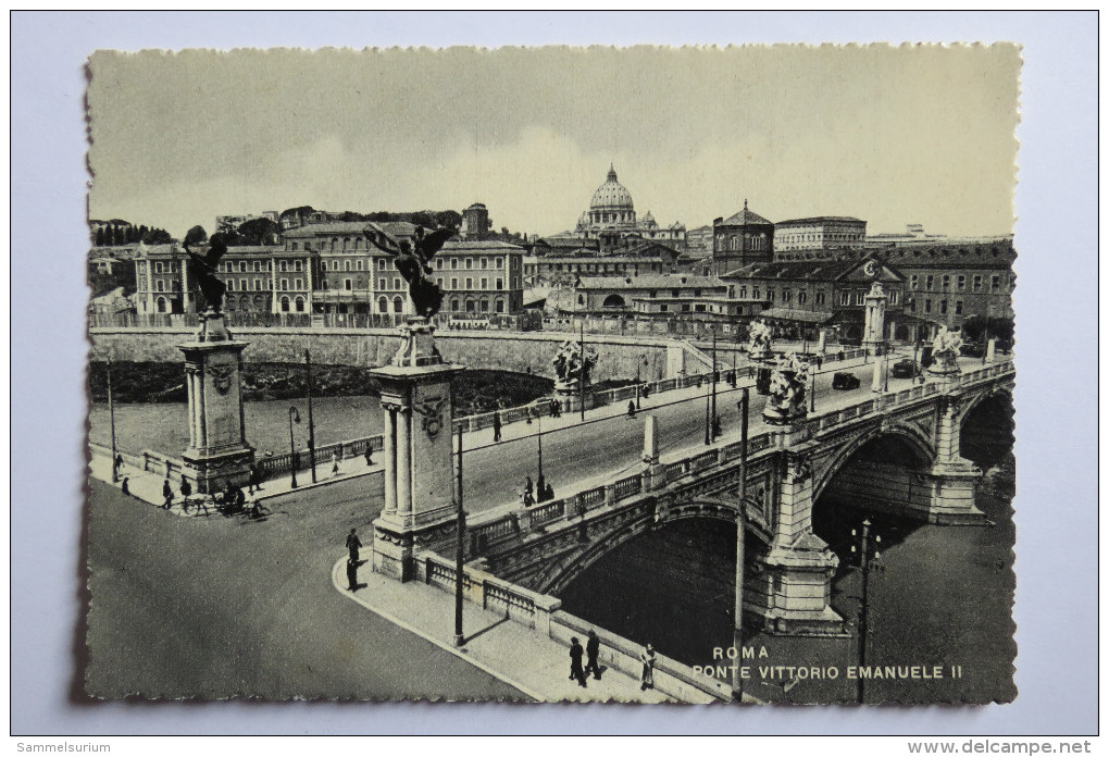 (8/3/58) AK "Rom" Roma Ponte Vittorio Emanuele II - Bruggen