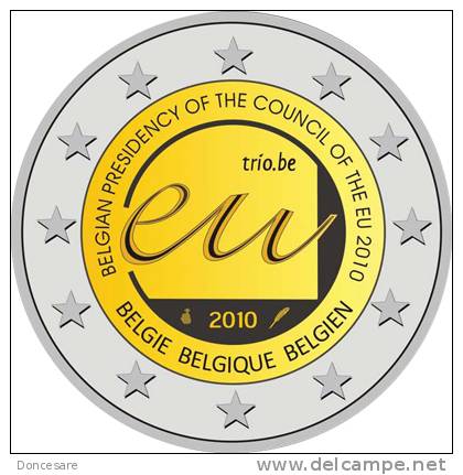 ** 2 EURO Com. BELGIQUE 2010 " EU Presidency "PIECE NEUVE ** - Belgique
