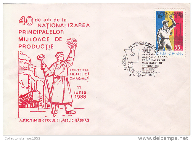 28732- NATIONALIZATION ANNIVERSARY, PHILATELIC EXHIBITION, SPECIAL COVER, 1978, ROMANIA - Cartas & Documentos