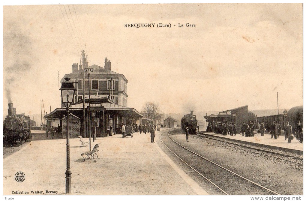 SERQUIGNY LA GARE ARRIVEE DES RAINS - Serquigny