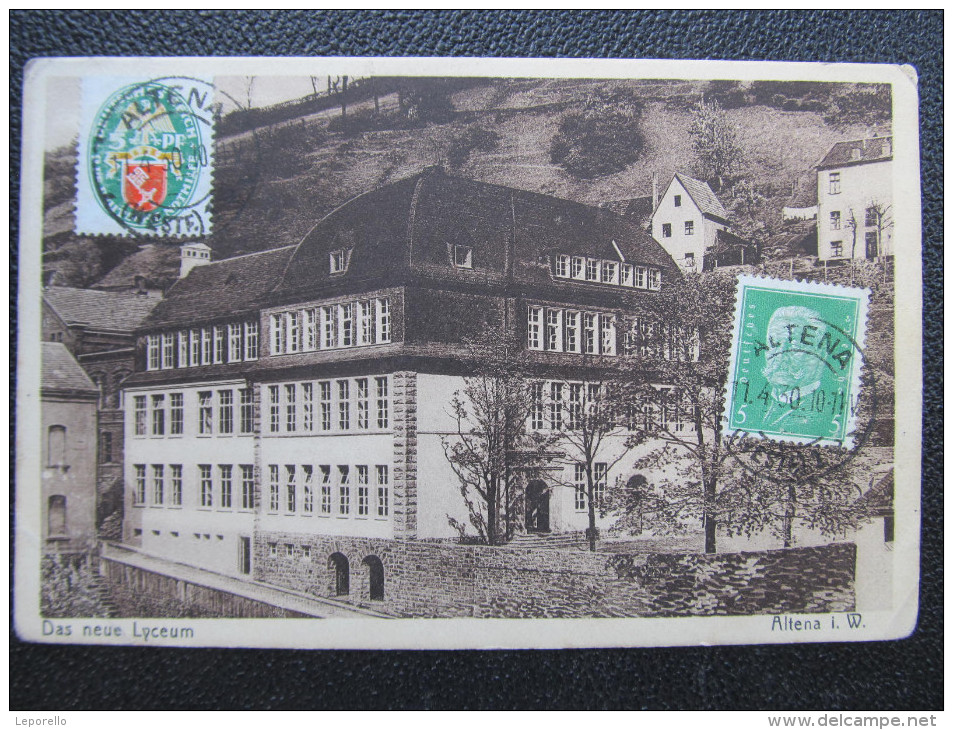 AK ALTENA I.W. Lyceum 1930 //// D*17551 - Altena