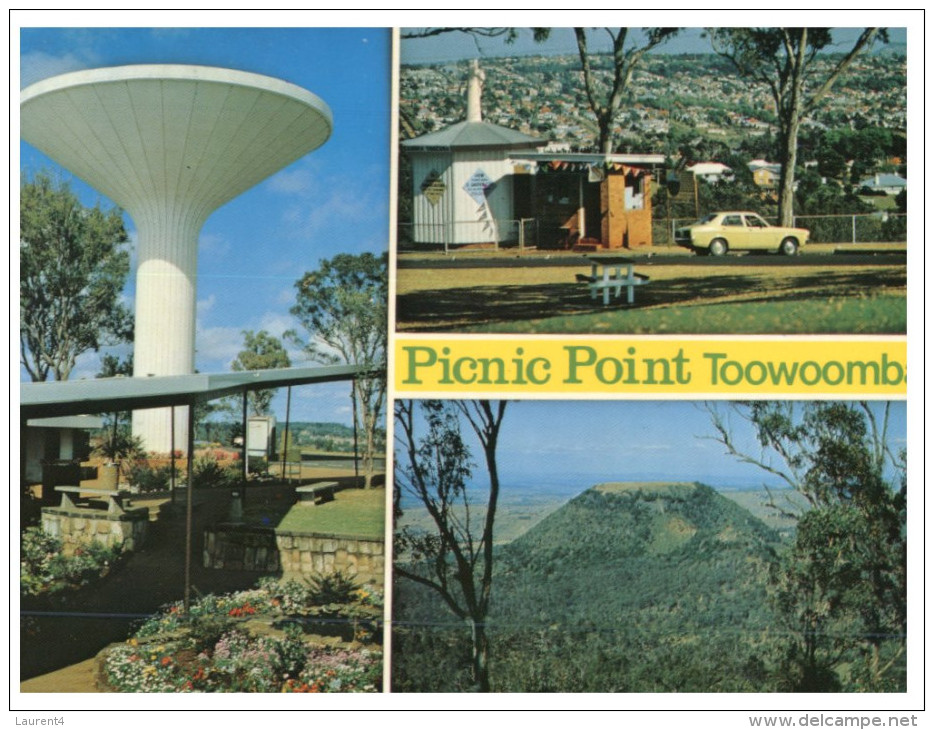 (628) Australia - QLD - Toowoomba Water Tower Picnic Point - Invasi D'acqua & Impianti Eolici