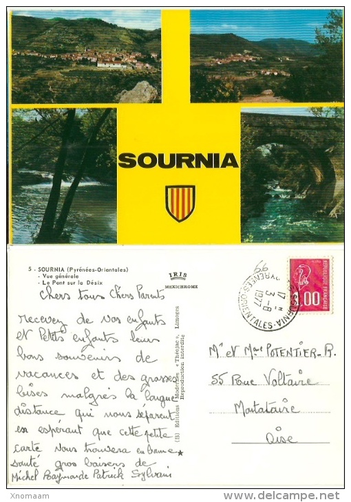 66 - SOURNIA - Vue Générale - Pont Sur La Desix - Multivues - Sournia