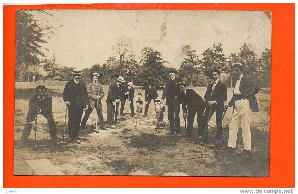 CROQUET - SPORT -  Bourg Sur Gironde - Carte Photo - Autres & Non Classés