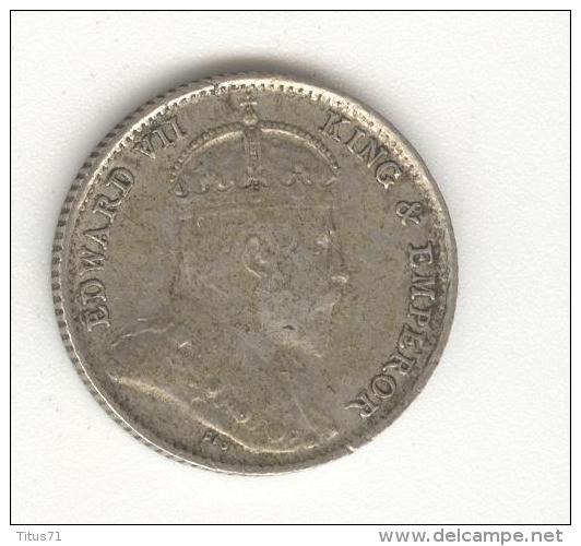 5 Cents Etablissements Des Détroits / Straits Settlements 1910 - Argent / Silver - Colonies