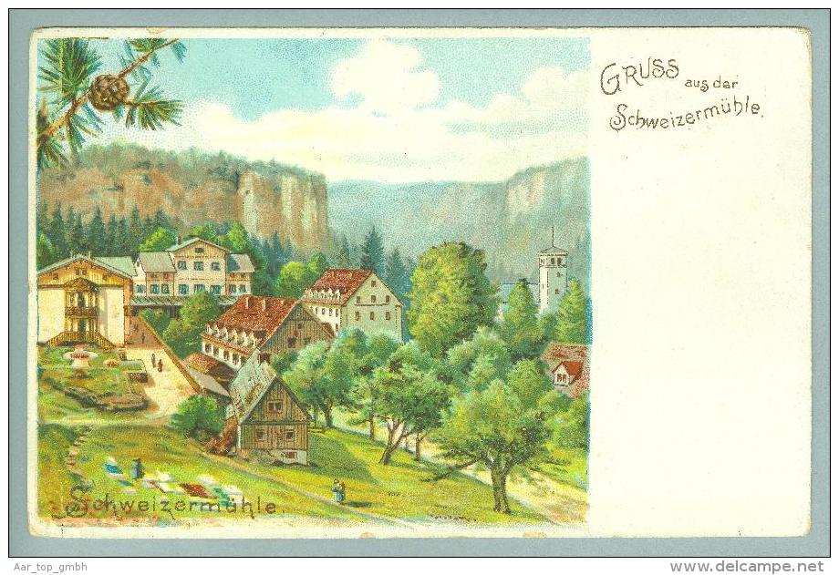 AK DE Sachsen Rosenthal-Bielatal Ca. 1900 Ungebraucht Litho - Rosenthal-Bielatal
