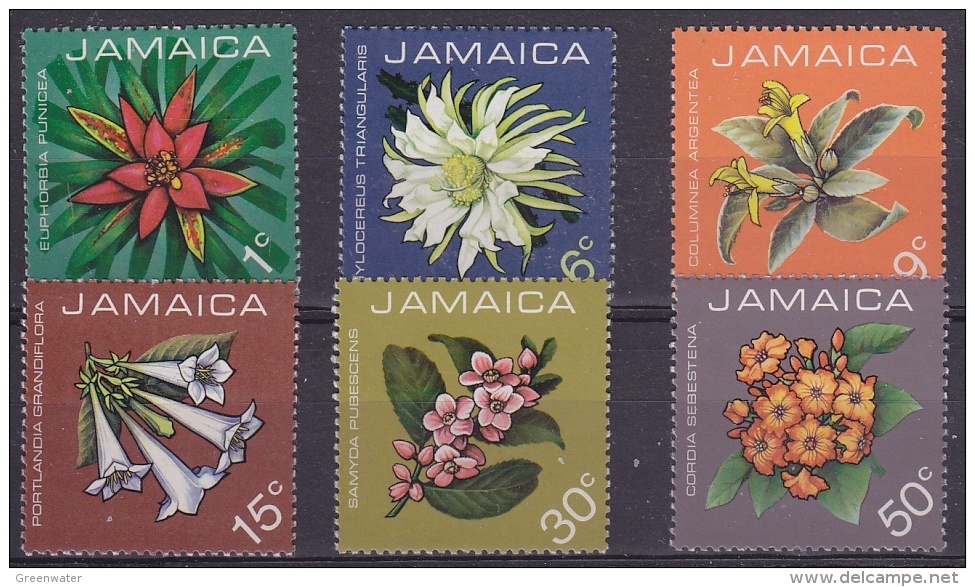 Jamaica 1973 Flowers 6v ** Mnh (18311) - Jamaica (1962-...)