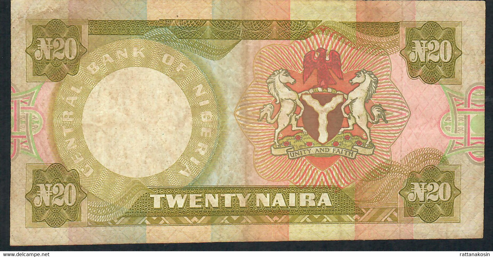 NIGERIA  P18e  20  NAIRA   1977  VF/XF   N0 P.h. ! - Nigeria