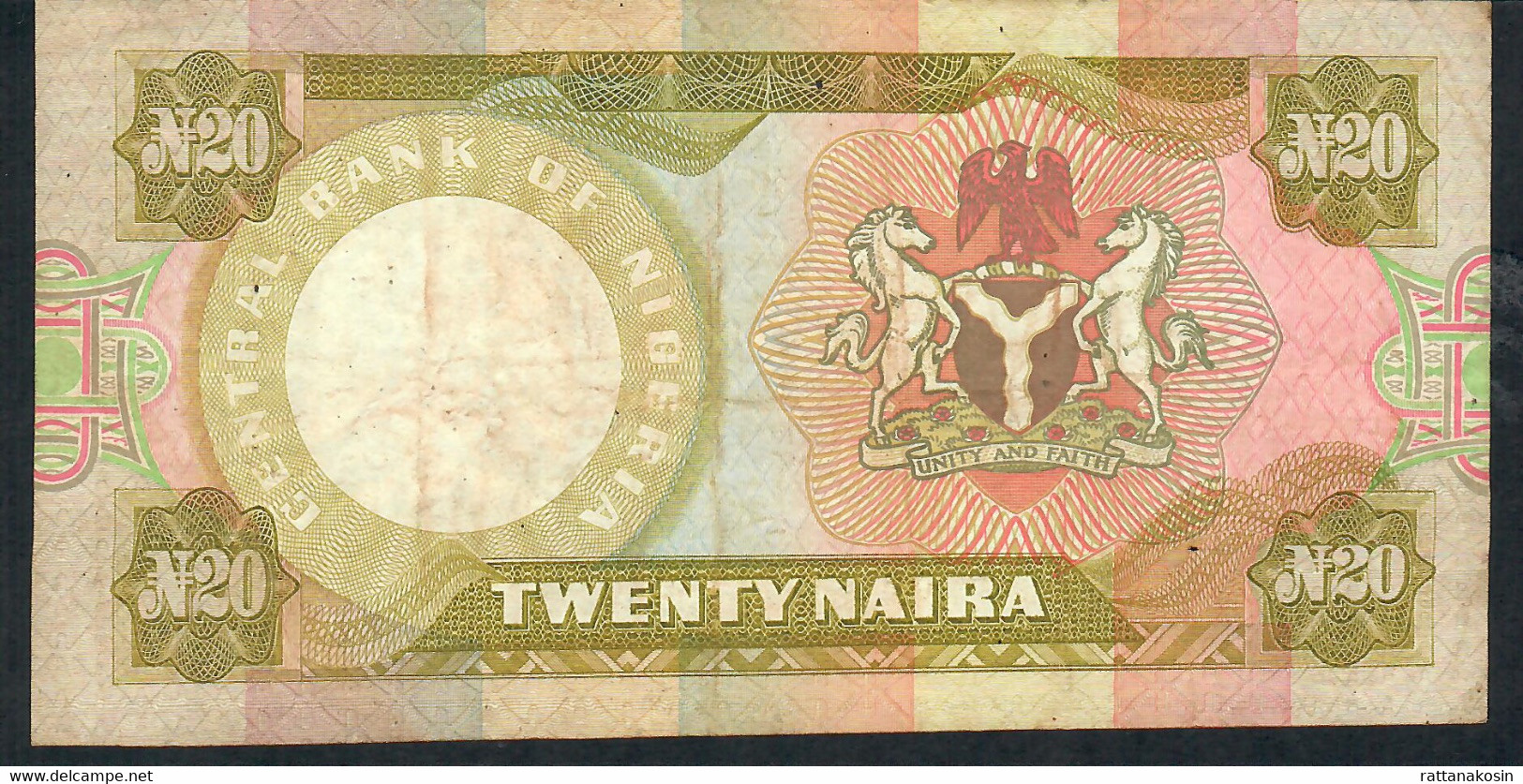 NIGERIA  P18e  20  NAIRA   1977  AVF - Nigeria