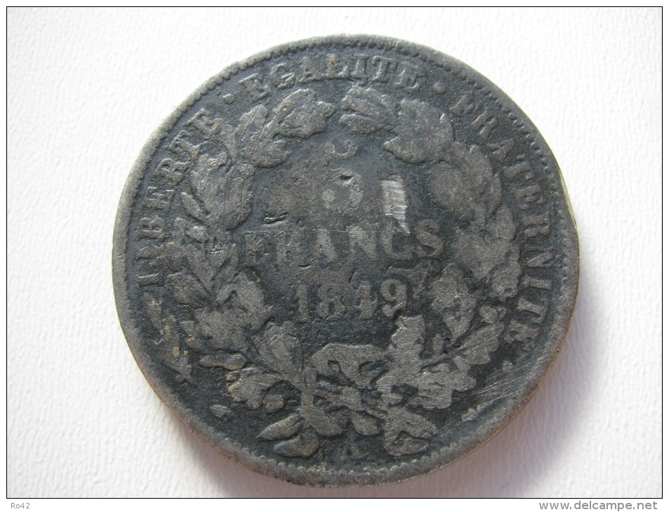 2eme Republique : 5 Francs 1849 A : Faux D'époque - Autres & Non Classés