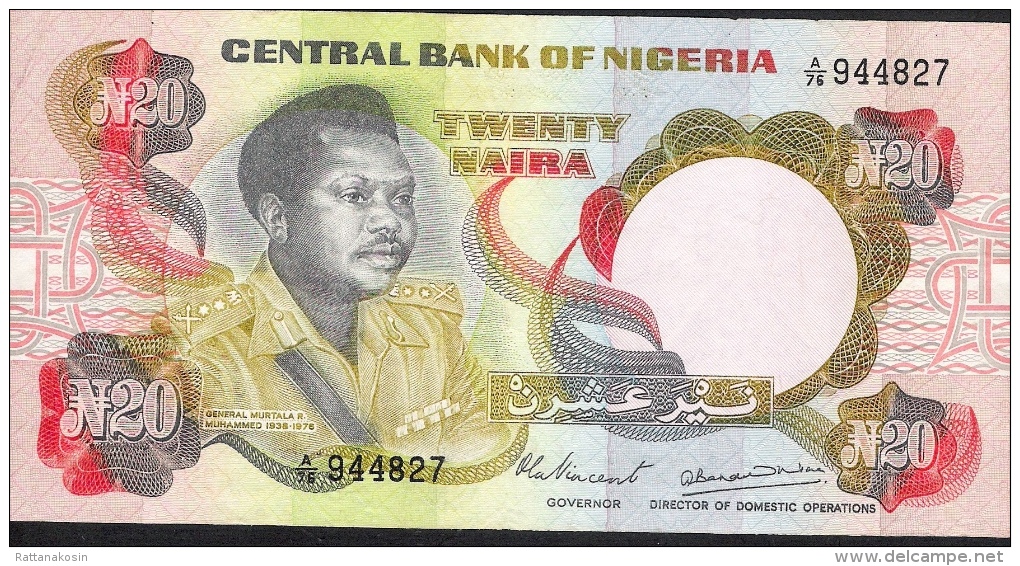 NIGERIA  P18c  20  NAIRA   1977  #A/76        VF - Nigeria