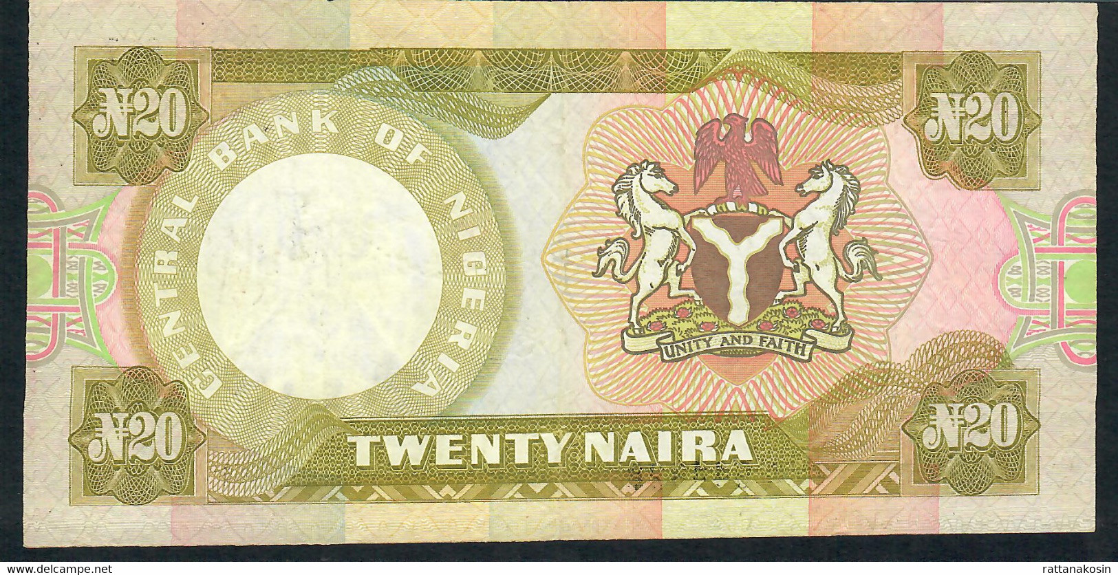 NIGERIA  P18c  20  NAIRA   1977  #A/76        VF - Nigeria