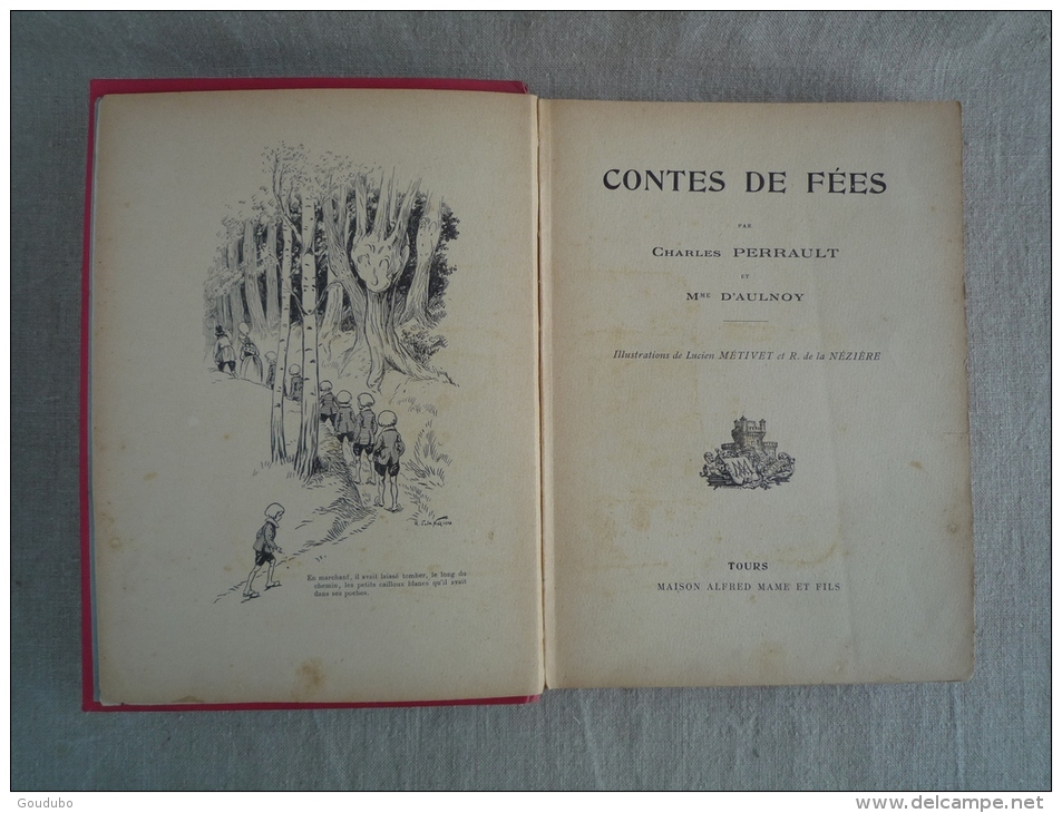 Charles Perrault Mme D'Aulnoy Contes De Fées Mame Et Fils 1929 Ill. L. Métivet R. De La Nézière. Voir Photos. - Sprookjes