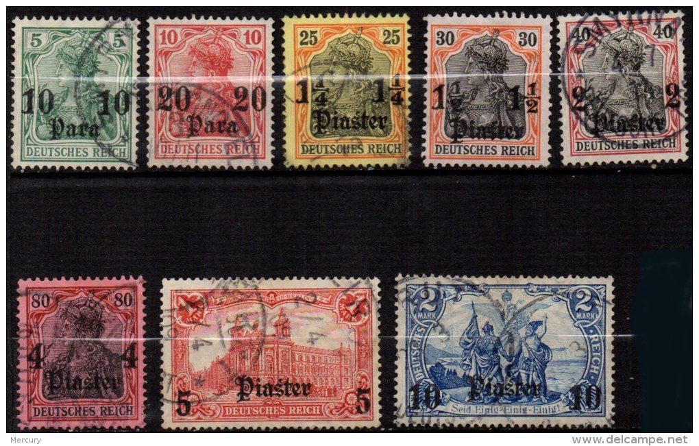 ALLEMAGNE - LEVANT - 8 Valeurs De 1905/13 Oblitéré TB - Turquia (oficinas)