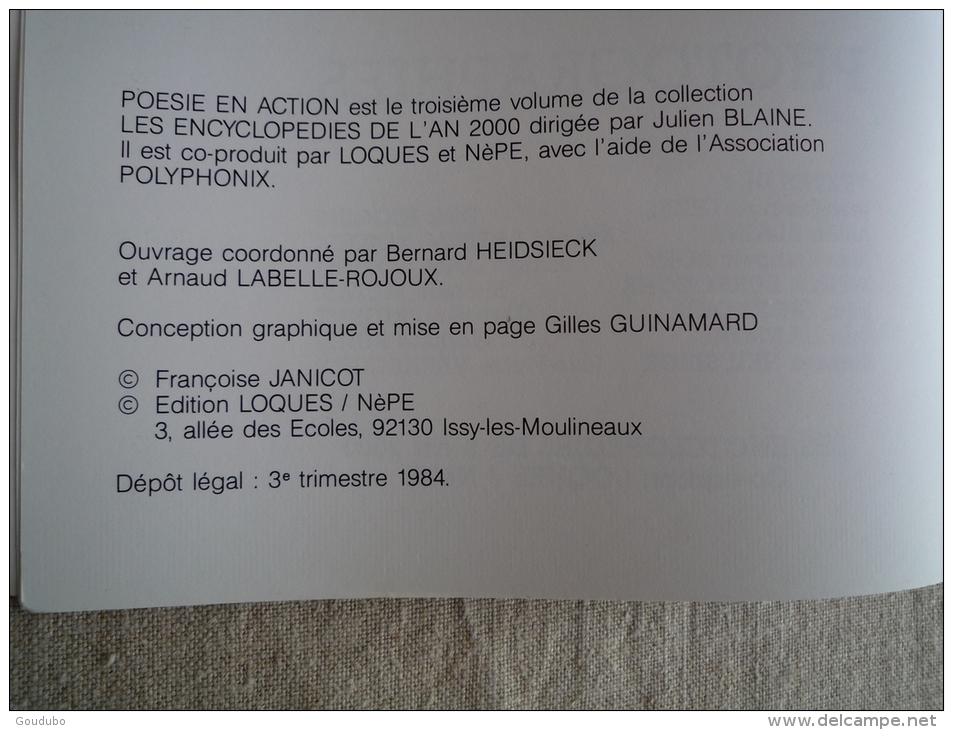 Francoise Janicot Photographies Poésie En Action Loques Nèpe 1984 Burroughs Chopin Lebel Ginsberg Etc. Voir Photos. - Photographie