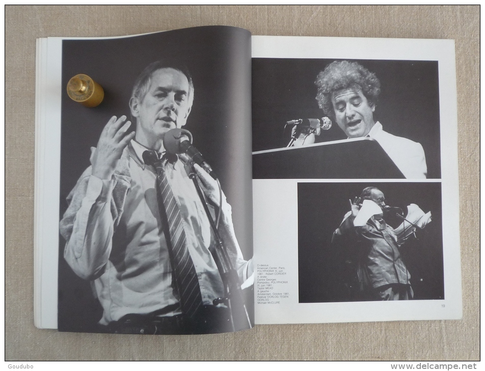 Francoise Janicot photographies Poésie en action Loques Nèpe 1984 Burroughs Chopin Lebel Ginsberg etc. Voir photos.